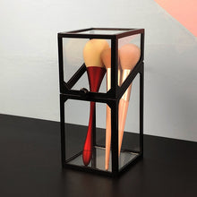 Load image into Gallery viewer, Glass makeup brush bucket