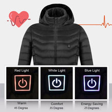 Load image into Gallery viewer, New Heated Jacket Coat USB Electric Jacket Cotton Coat Heater Thermal Clothing Heating Vest Men&#39;s Clothes Winter