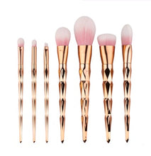 Load image into Gallery viewer, 7 makeup brushes, makeup tools, diamond makeup brush foundation brush
