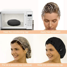 Load image into Gallery viewer, Flaxseed Care Cap Oiled Hair Mask Dry Hair Cap