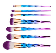 Load image into Gallery viewer, 7 makeup brushes, makeup tools, diamond makeup brush foundation brush
