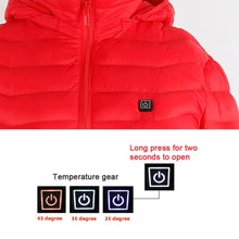 Load image into Gallery viewer, New Heated Jacket Coat USB Electric Jacket Cotton Coat Heater Thermal Clothing Heating Vest Men&#39;s Clothes Winter