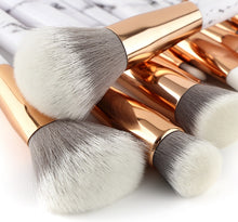 Load image into Gallery viewer, 11 sets of marble makeup brush with makeup brush beauty makeup kit 11 makeup brush sets