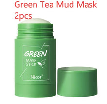 Load image into Gallery viewer, Cleansing Green Tea Mask Clay Stick Oil Control Anti-Acne Whitening Seaweed Mask Skin Care