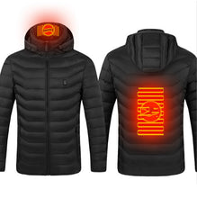 Load image into Gallery viewer, New Heated Jacket Coat USB Electric Jacket Cotton Coat Heater Thermal Clothing Heating Vest Men&#39;s Clothes Winter