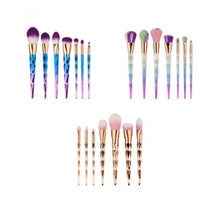Load image into Gallery viewer, 7 makeup brushes, makeup tools, diamond makeup brush foundation brush