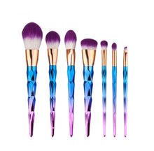 Load image into Gallery viewer, 7 makeup brushes, makeup tools, diamond makeup brush foundation brush