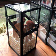 Load image into Gallery viewer, Glass makeup brush bucket