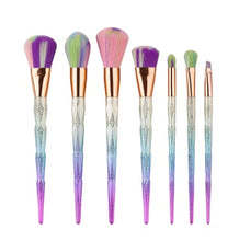 Load image into Gallery viewer, 7 makeup brushes, makeup tools, diamond makeup brush foundation brush
