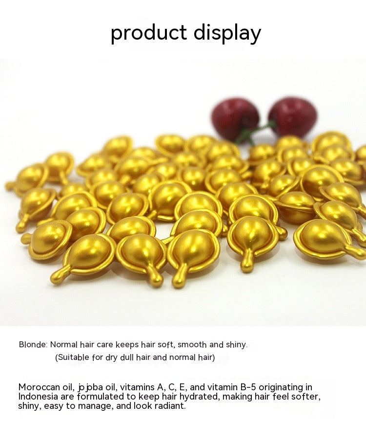 Morocco Hair Care Essential Oil Capsules Anti-frizz Hair Mask Soft