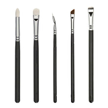 Load image into Gallery viewer, 15pcs black makeup brushes