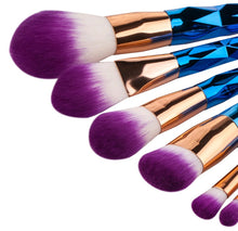 Load image into Gallery viewer, 7 makeup brushes, makeup tools, diamond makeup brush foundation brush