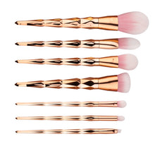 Load image into Gallery viewer, 7 makeup brushes, makeup tools, diamond makeup brush foundation brush