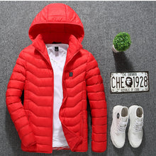 Load image into Gallery viewer, New Heated Jacket Coat USB Electric Jacket Cotton Coat Heater Thermal Clothing Heating Vest Men&#39;s Clothes Winter